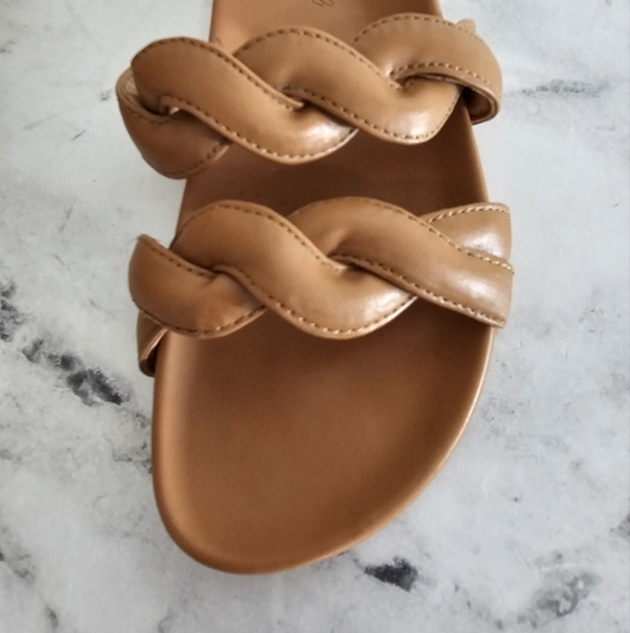 Madewell Brown Braided Slide Sandals 6 NEW - Picture 2 of 7